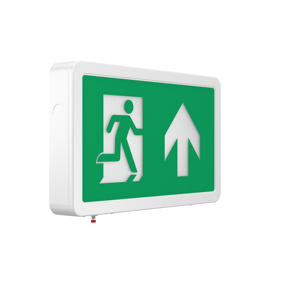 MAGNA Over Door Fire Exit Box Running Man Light | LED 4W 200lm | 6000K Daylight White | IP20 | 3hr Emergency Function | Left Arrow