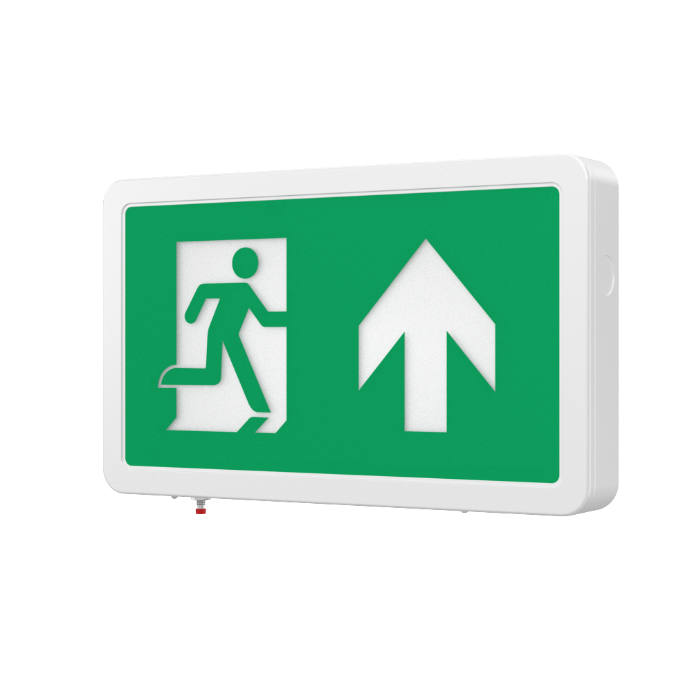 MAGNA Over Door Fire Exit Box Running Man Light | LED 4W 200lm | 6000K Daylight White | IP20 | 3hr Emergency Function | Left Arrow