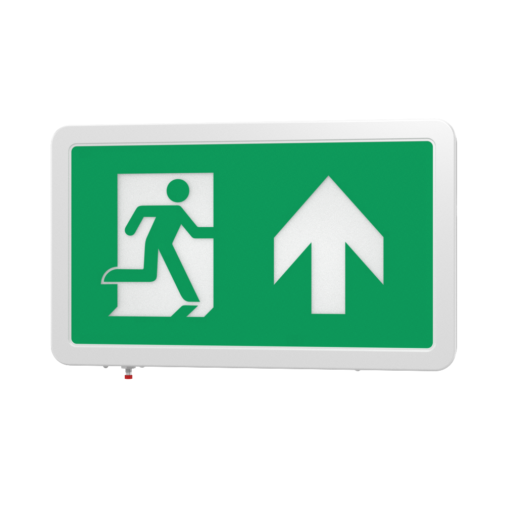 MAGNA Over Door Fire Exit Box Running Man Light | LED 4W 200lm | 6000K Daylight White | IP20 | 3hr Emergency Function | Right Arrow