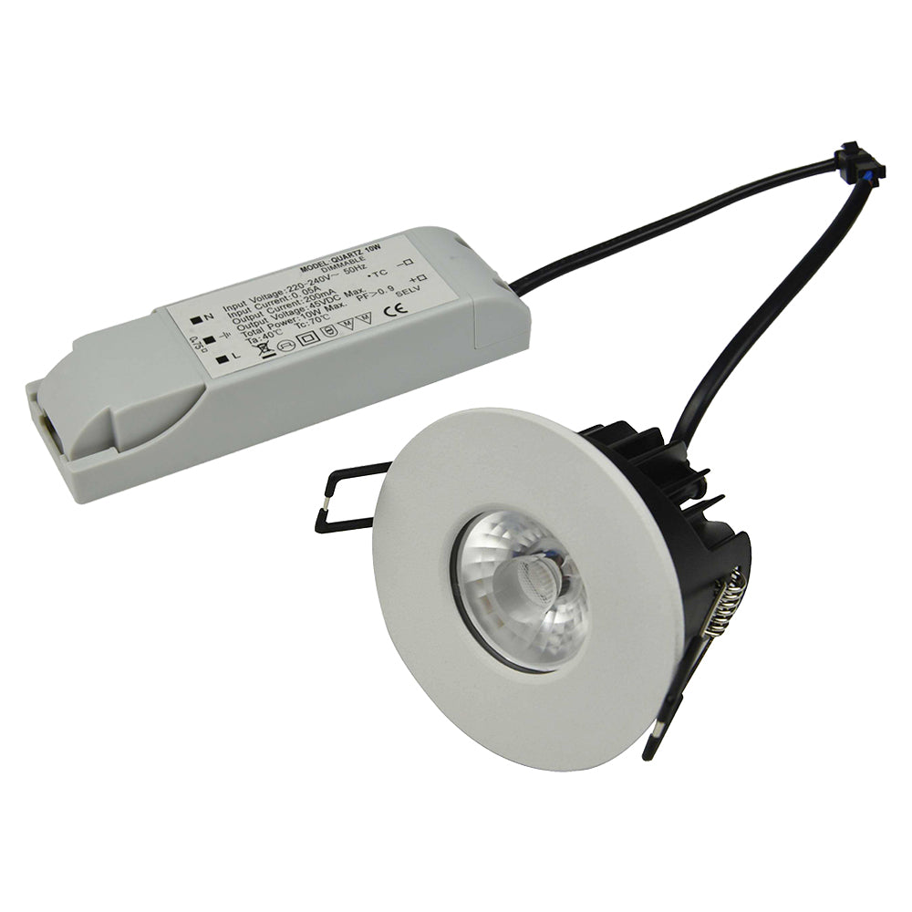 WiZ Smart App Wifi IFTTT Fire Rated Dimmable Downlight | LED 10W 750lm | CCT Tri-Colour | IP65 | Polished Chrome