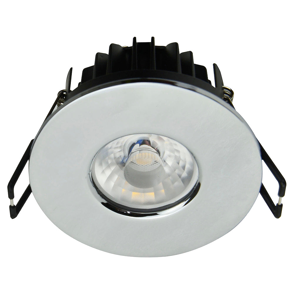 WiZ Smart App Wifi IFTTT Fire Rated Dimmable Downlight | LED 10W 750lm | CCT Tri-Colour | IP65 | Polished Chrome