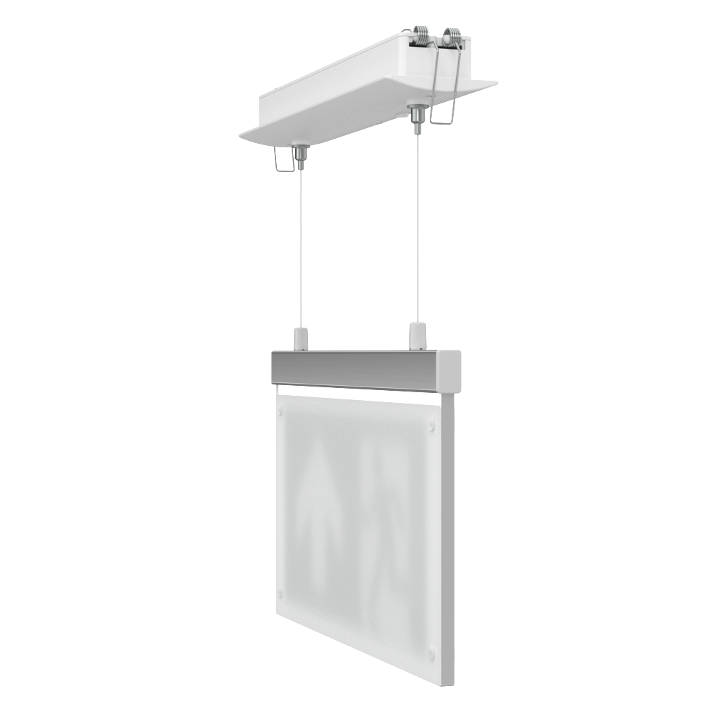 EDGE Suspended Recessed Ceiling Exit Running Man Sign Light | LED 3W 200lm | 6000K Daylight White | IP20 | 3hr Emergency Function