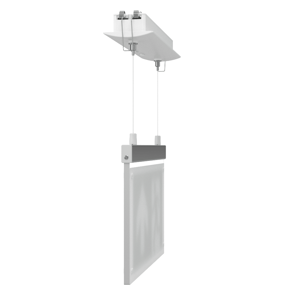 EDGE Suspended Recessed Ceiling Exit Running Man Sign Light | LED 3W 200lm | 6000K Daylight White | IP20 | 3hr Emergency Function - LightHub Direct