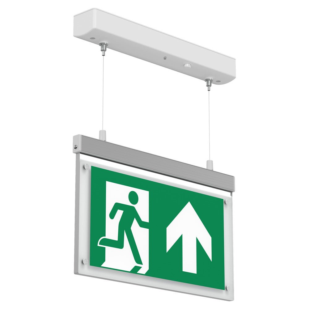 EDGE Emergency Exit Running Man Sign | LED 3W 40LM | 6000K Daylight | IP20 | Surface Mounted Suspended - LightHub Direct