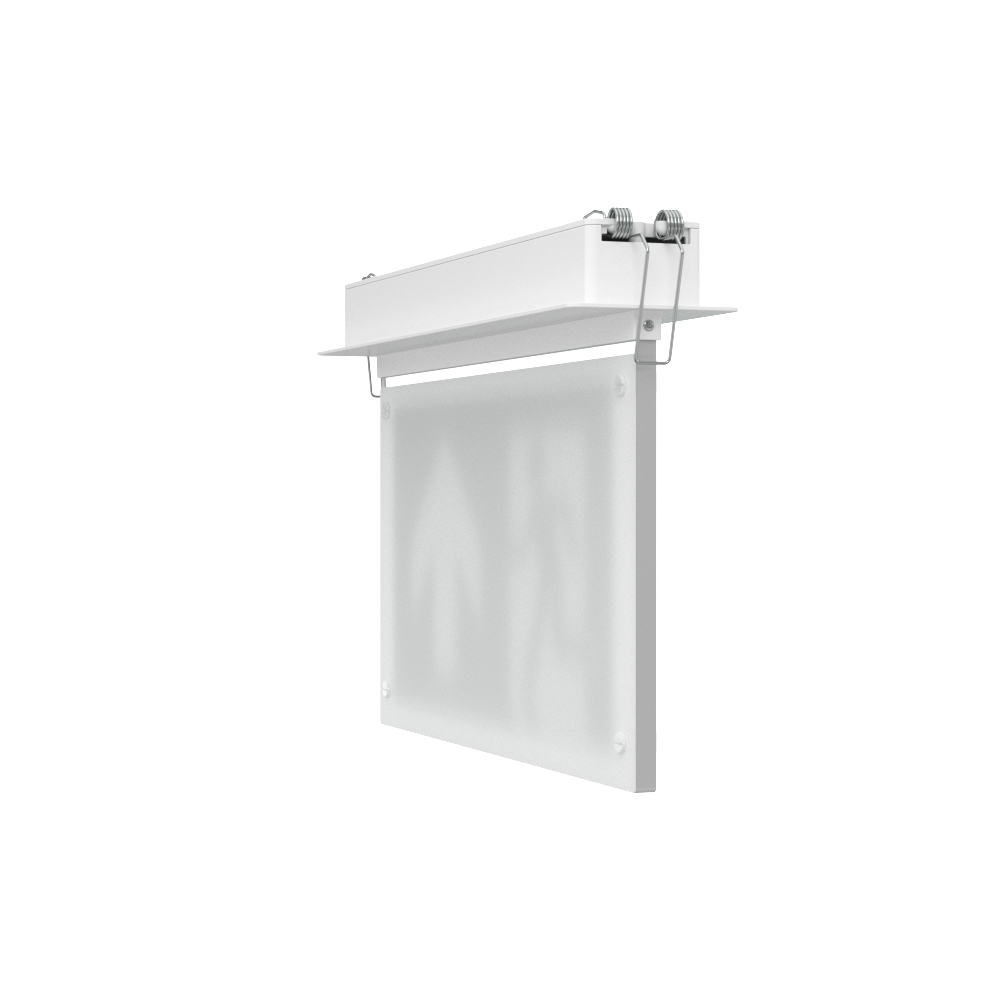 EDGE Recessed Ceiling Exit Running Man Sign Light | LED 3W 200lm | 6000K Daylight White | IP20 | 3hr Emergency Function