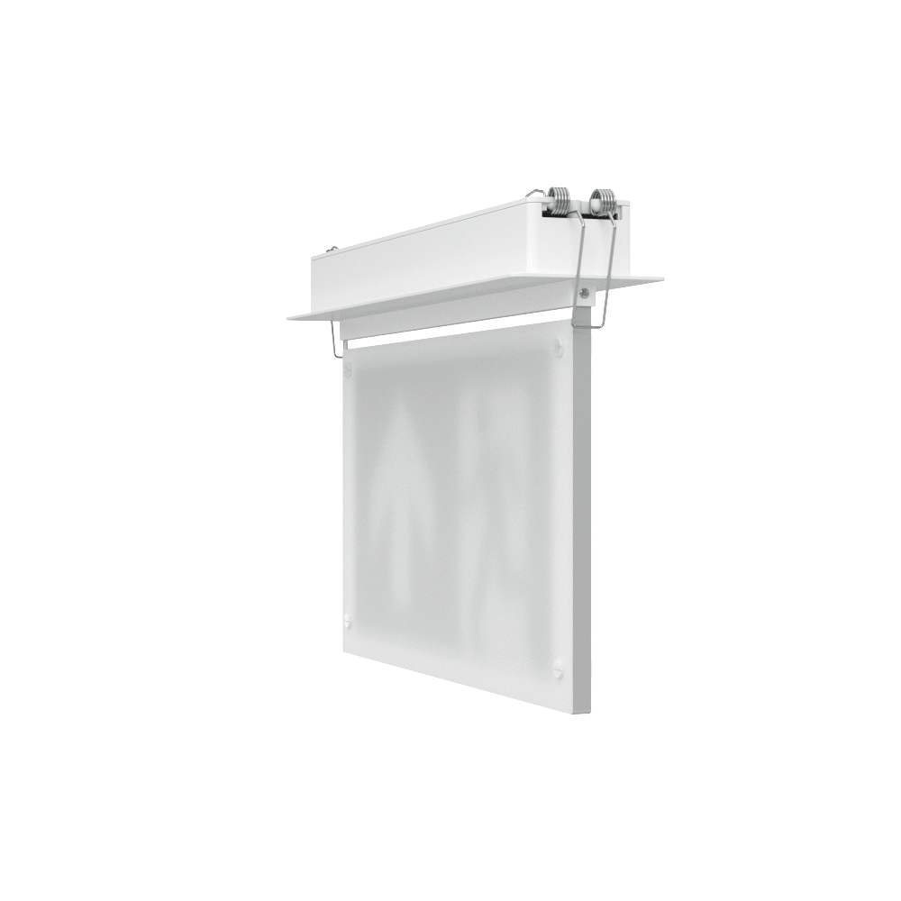 EDGE Recessed Ceiling Exit Running Man Sign Light | LED 3W 200lm | 6000K Daylight White | IP20 | 3hr Emergency Function - LightHub Direct
