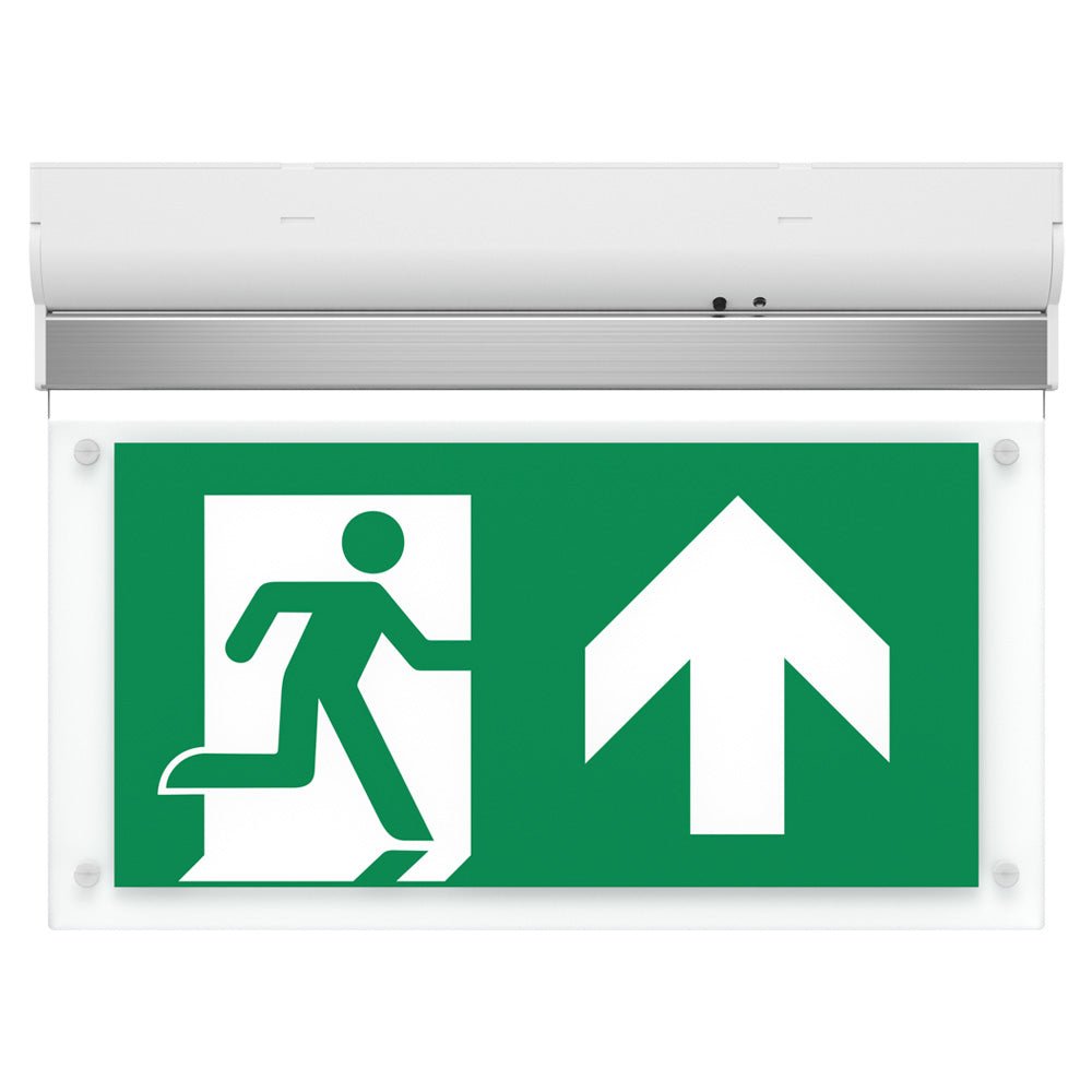 EDGE Surface Wall / Ceiling Exit Running Man Sign Light | LED 3W 200lm | 6000K Daylight White | IP20 | 3hr Emergency - LightHub Direct