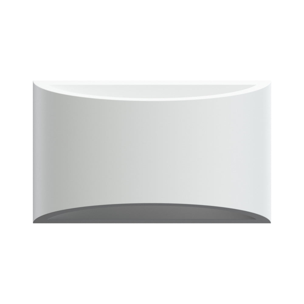 ALPHA G9 LED Curved Plaster Uplighter Fitting | Up Down Light Effect | 3000K Warm White Dimmable