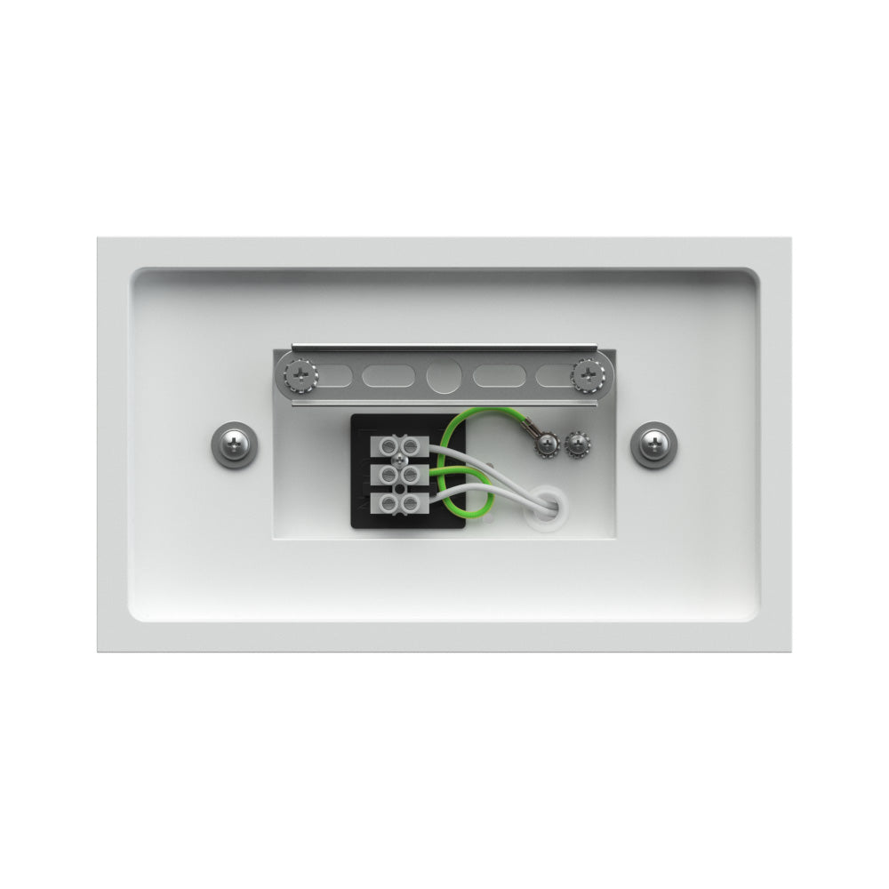 ALPHA G9 LED Curved Plaster Uplighter Fitting | Up Down Light Effect | 3000K Warm White Dimmable