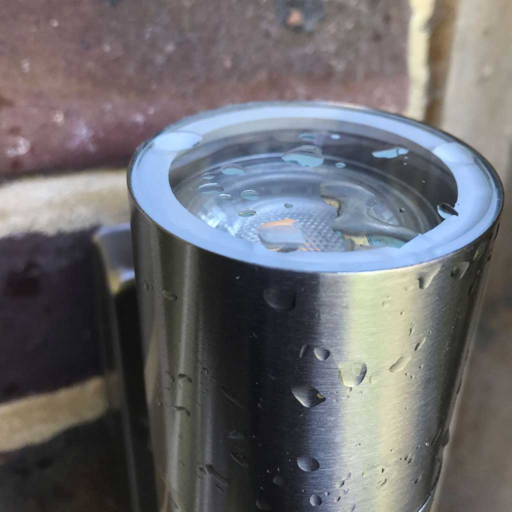 Up & Down Outdoor Porch Wall Light | IP44 GU10 | Stainless Steel | PIR Motion Sensor