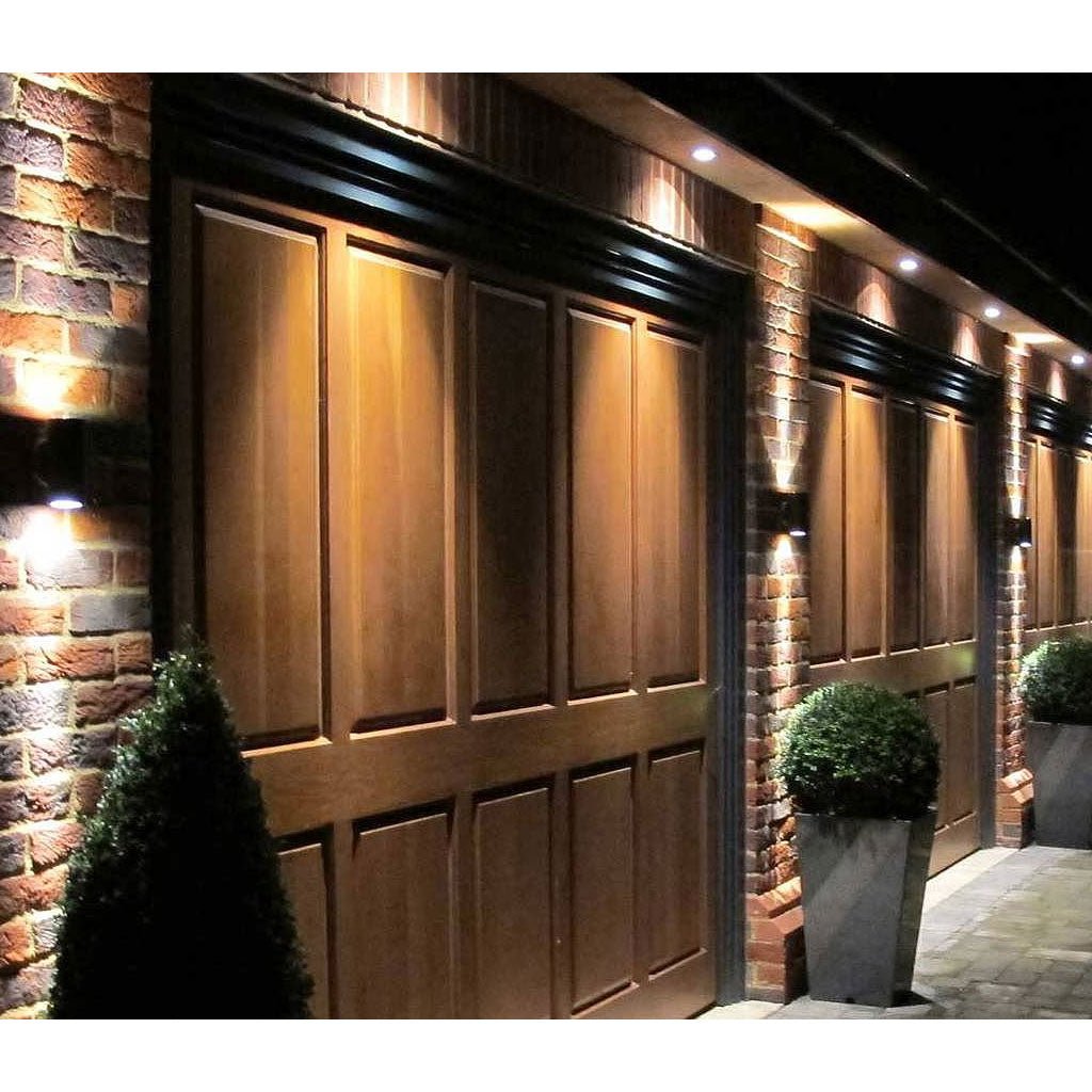 Up & Down Outdoor Porch Wall Light | IP44 GU10 | Stainless Steel | PIR Motion Sensor - LightHub Direct