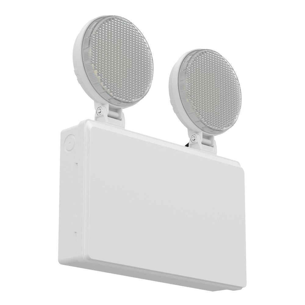 TWIN SPOT Wall Light | LED 4W 405LM | 4000K Cool White | IP20 | Non - Maintained | 3hr Emergency Function - LightHub Direct