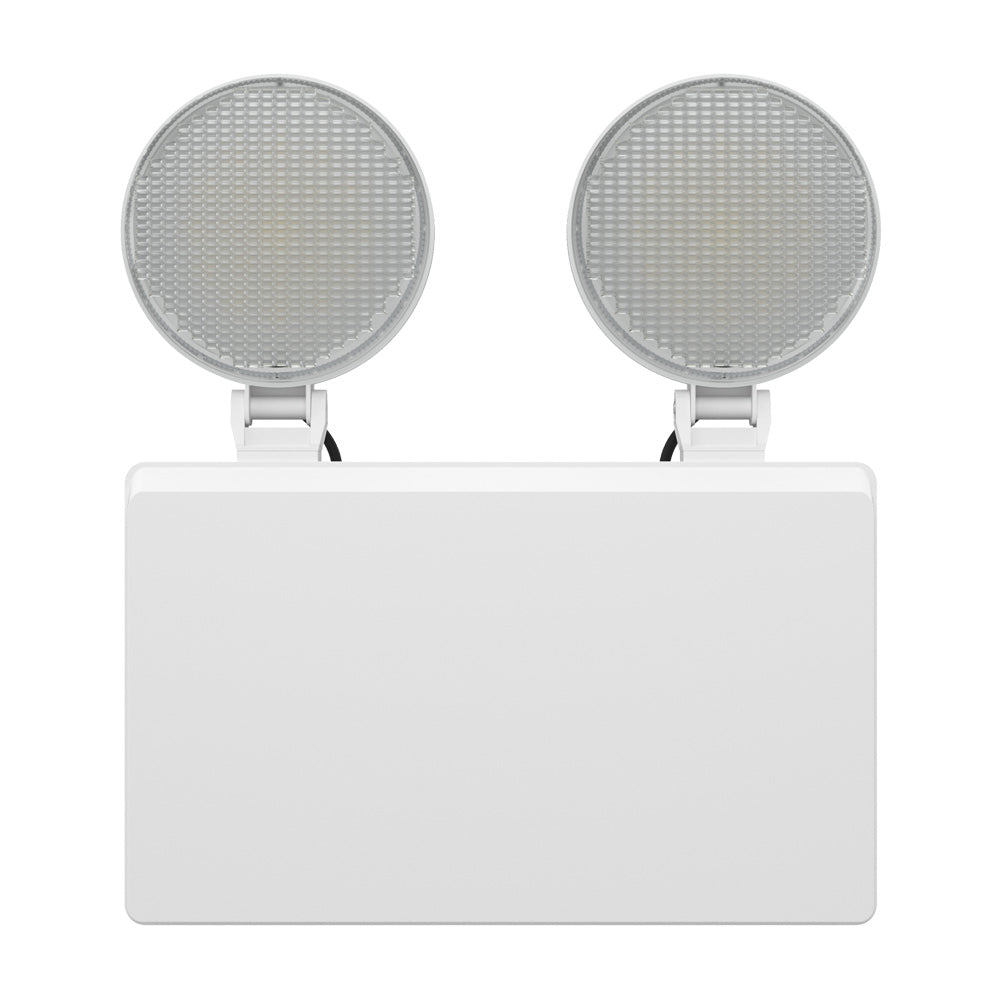 TWIN SPOT Self-Test Wall Light | LED 4W 405LM | 6500K Daylight | IP20 | Non-Maintained | 3hr Emergency Function