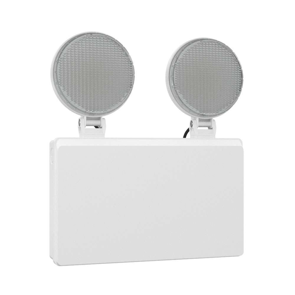 TWIN SPOT Wall Light | LED 4W 405LM | 4000K Cool White | IP20 | Non - Maintained | 3hr Emergency Function - LightHub Direct