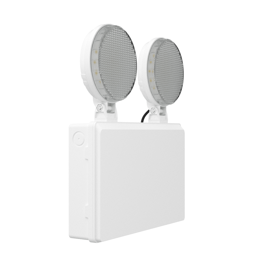 TWIN SPOT Wall Light | LED 4W 405LM | 4000K Cool White | IP20 | Non - Maintained | 3hr Emergency Function - LightHub Direct