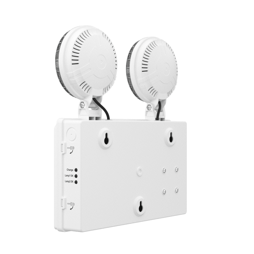 TWIN SPOT Wall Light | LED 4W 405LM | 4000K Cool White | IP20 | Non - Maintained | 3hr Emergency Function - LightHub Direct