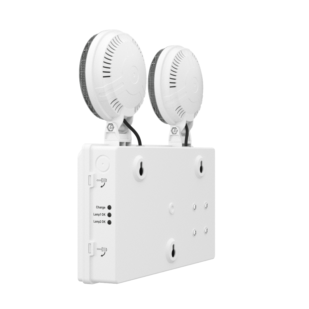 TWIN SPOT Wall Light | LED 4W 405LM | 4000K Cool White | IP20 | Non - Maintained | 3hr Emergency Function - LightHub Direct