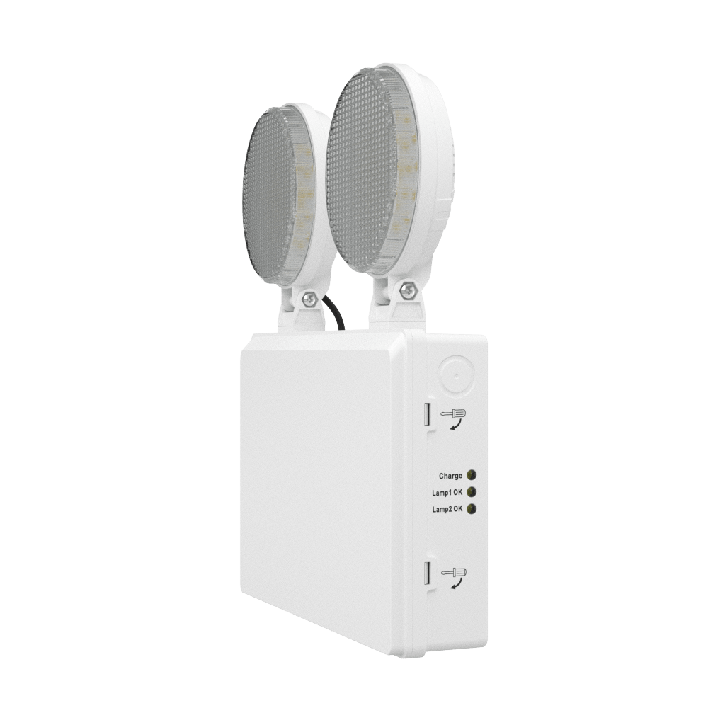 TWIN SPOT Wall Light | LED 4W 405LM | 4000K Cool White | IP20 | Non - Maintained | 3hr Emergency Function - LightHub Direct
