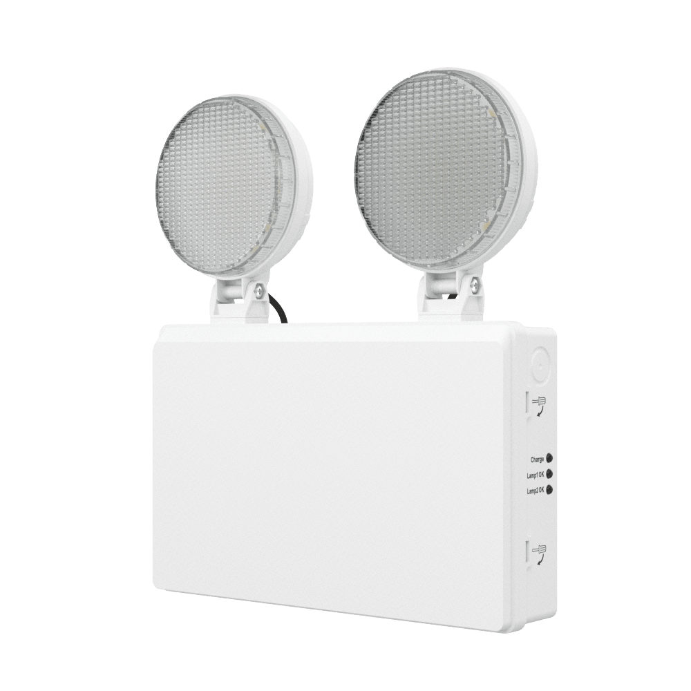 TWIN SPOT Wall Light | LED 4W 405LM | 4000K Cool White | IP20 | Non - Maintained | 3hr Emergency Function - LightHub Direct