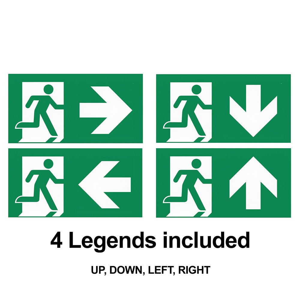 EDGE Emergency Exit Running Man Sign | LED 3W 40LM | 6000K Daylight | IP20 | Surface Mounted Suspended - LightHub Direct