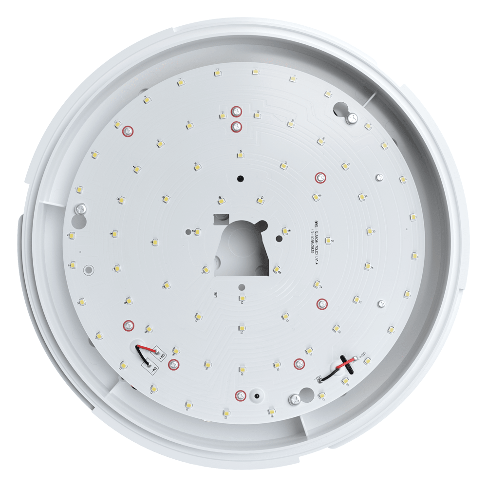 EUSTON Slim Bulkhead Light Fitting | LED 14W 1000lm | 4000K Neutral White | IP54 - LightHub Direct