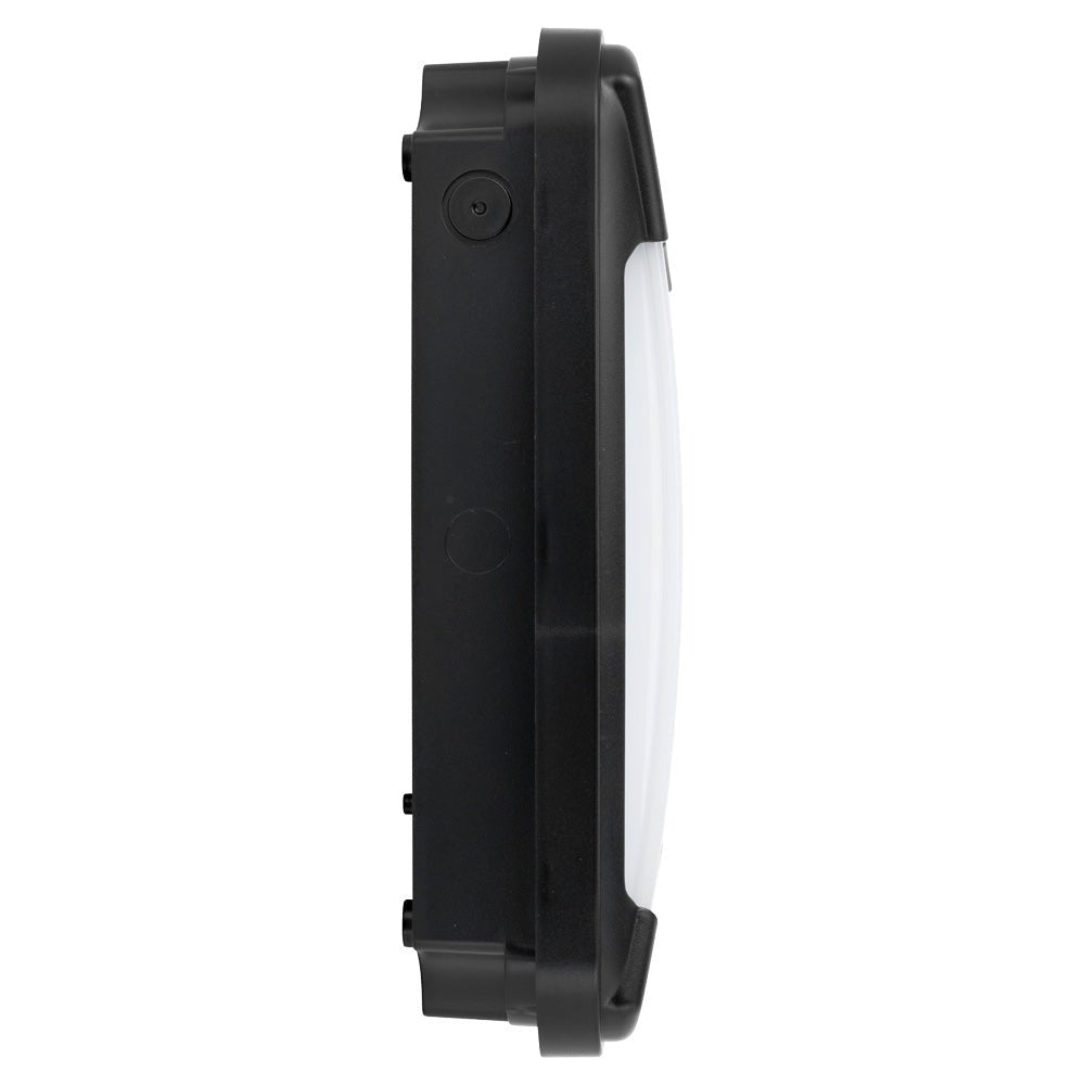 Photocell Dusk to Dawn LED Slim Exterior Wall Pack Bulkhead Light Outside Security Black - LightHub Direct