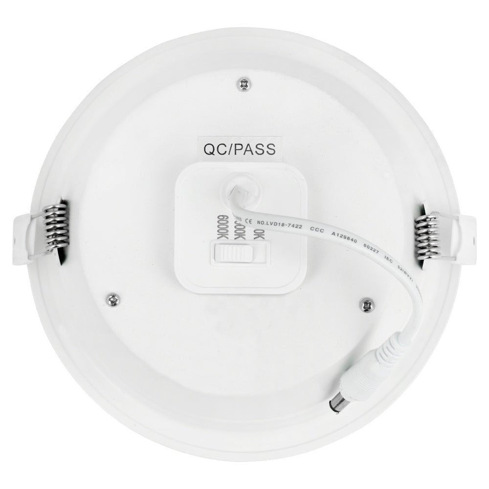 SATURN LED Recessed Round Dimmable Commercial Downlight Fitting | 15W 1600lm | CCT Tri - Colour | IP44 | Standard - LightHub Direct