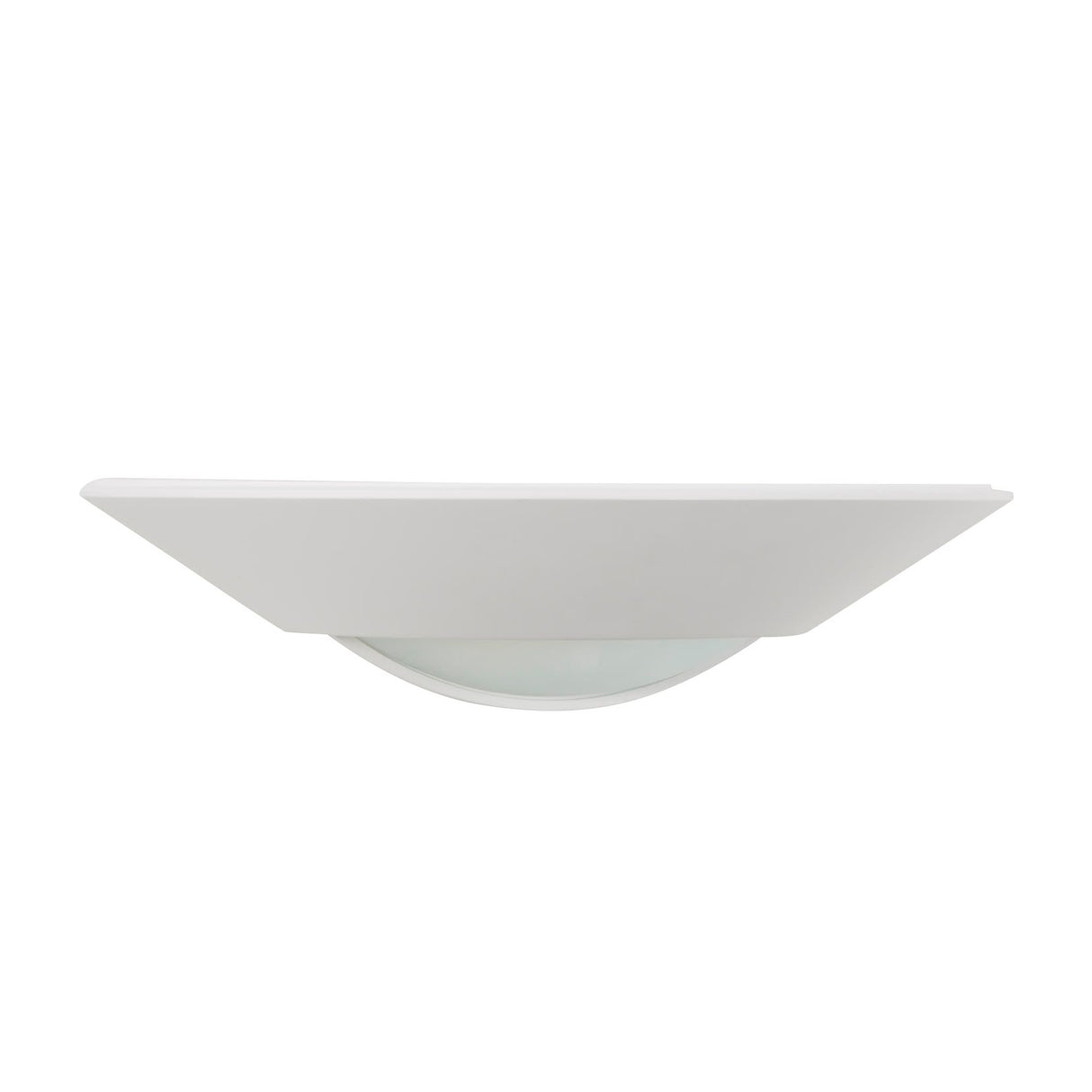 MILTON Half Moon Up Down Paintable Plaster Wall Uplighter Light | E14 | Up Down Light Effect