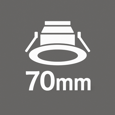 70mm Cut Out Downlights