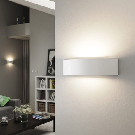 MILLBANK Rectangle Paintable Wall Plaster Uplighter Fitting | E14 (SES) | Up Down Light Effect - LightHub Direct