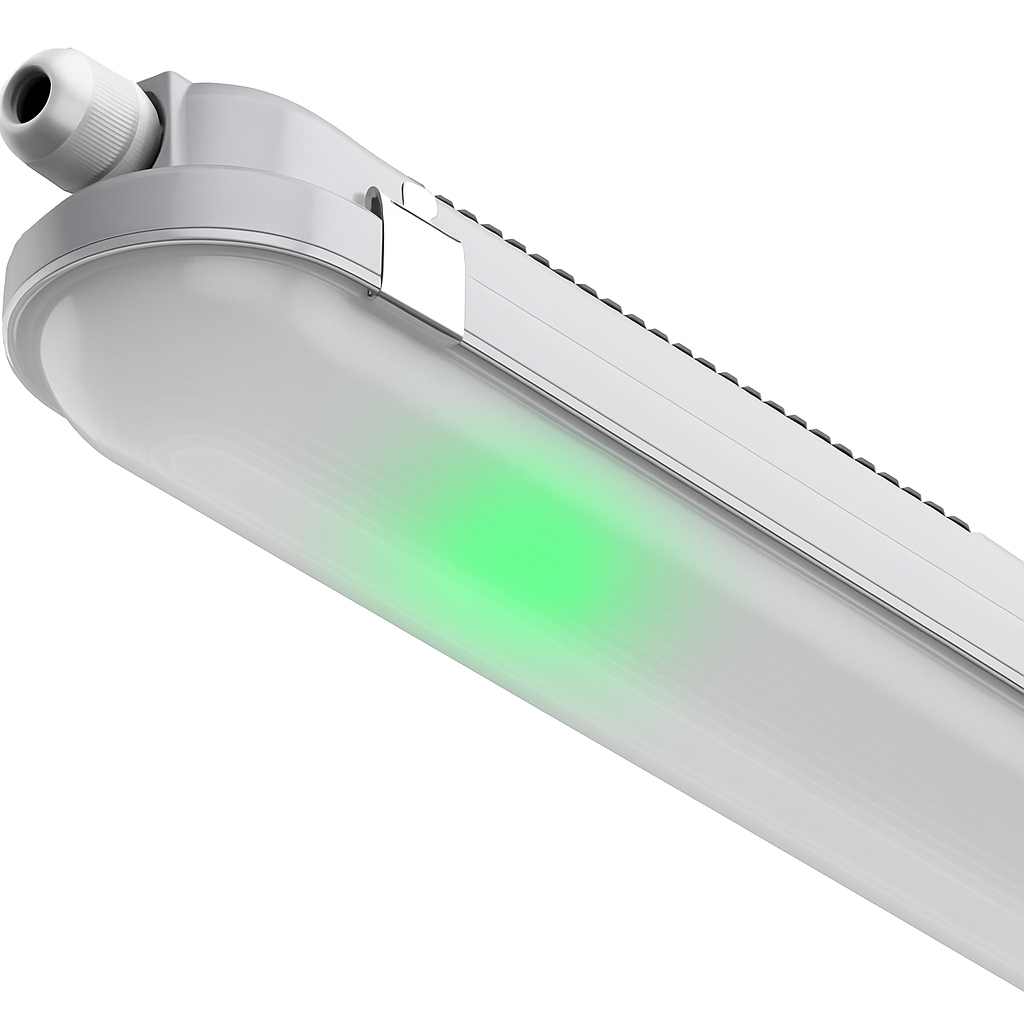 TORO Non-Corrosive LED Batten Light | 5ft High Lumen 7000lm | CCT Tri-Colour & Multi Wattage | IP65 | Emergency