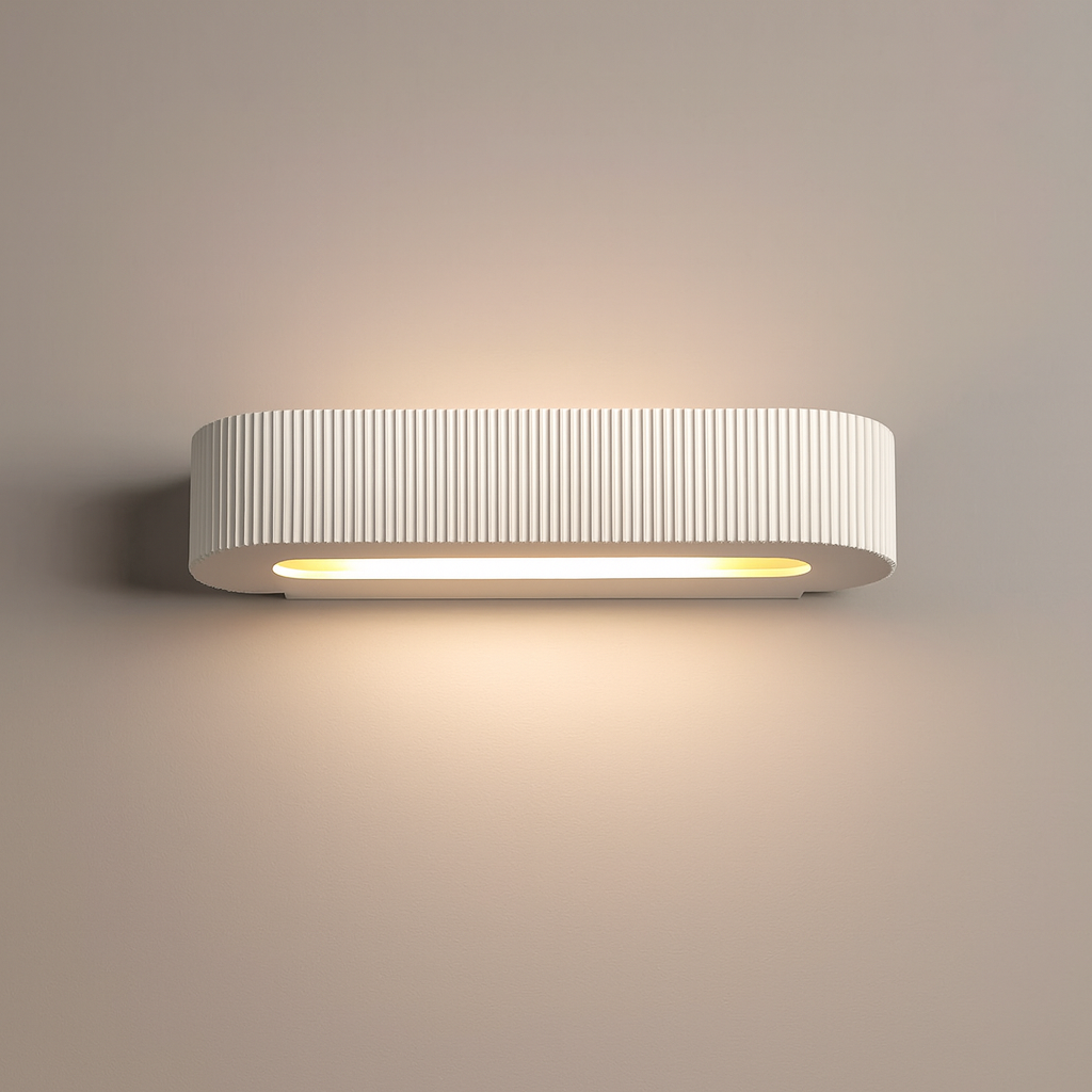MELBURY Up Down Plaster Uplighter Wall Mounted Paintable Gypsum Indoor Light E14 SES