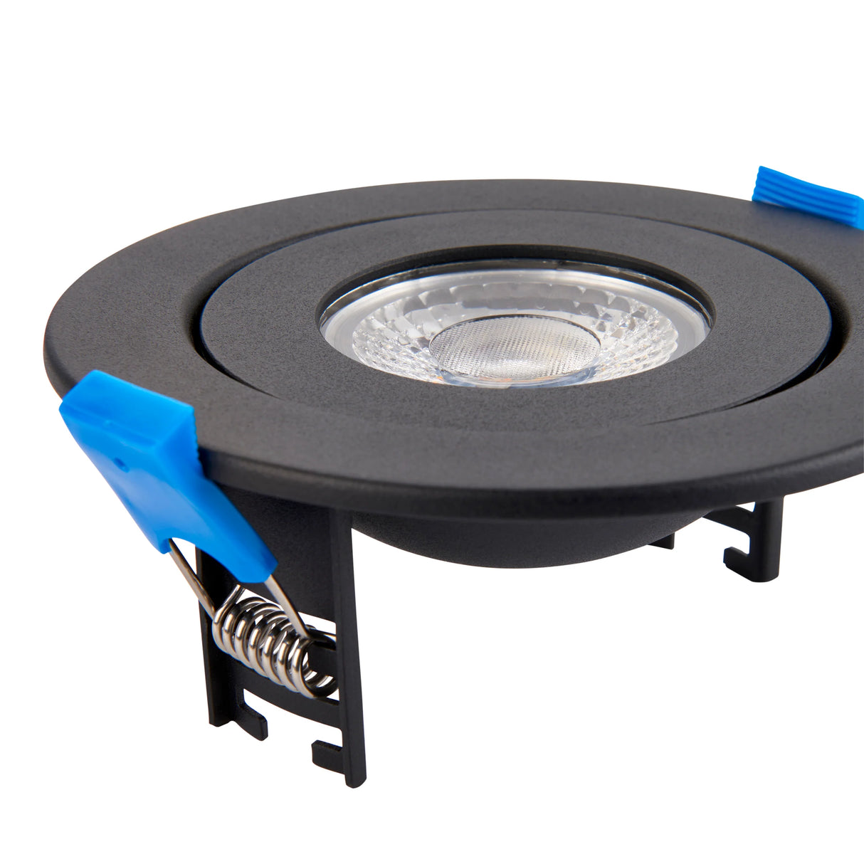 ORBITAL | Quad-Colour CCT | LED Tilt Adjustable Fire Rated Downlight | Dimmable 4/6/8W 800lm | IP65 | Black