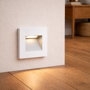 Recessed Indirect Square Wall Step Brick Stair Light for Indoor / Outdoor | LED CCT 1.5W | IP65 | 3000K, 4000K & 6500K | White