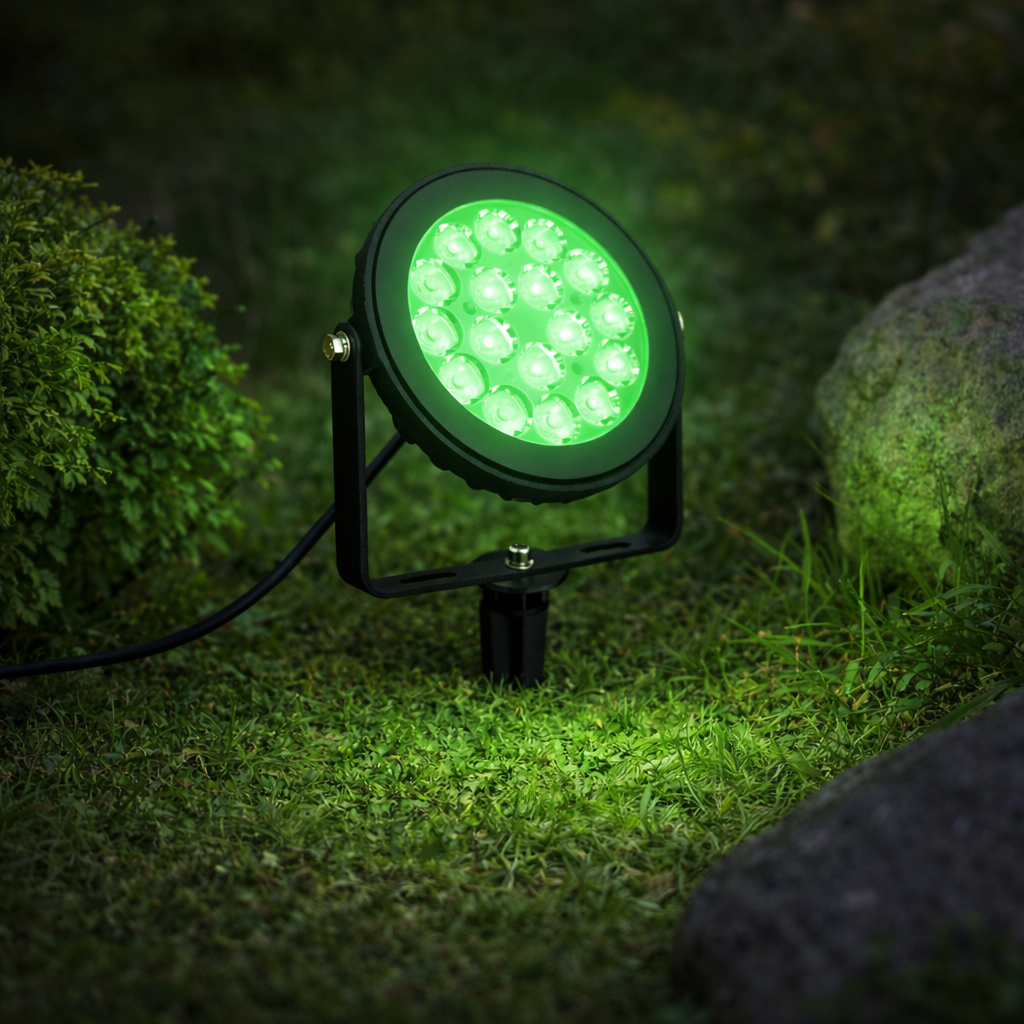 9W RGB+CCT Smart Garden Spike Light – Colour Changing Outdoor Spotlight (240V)