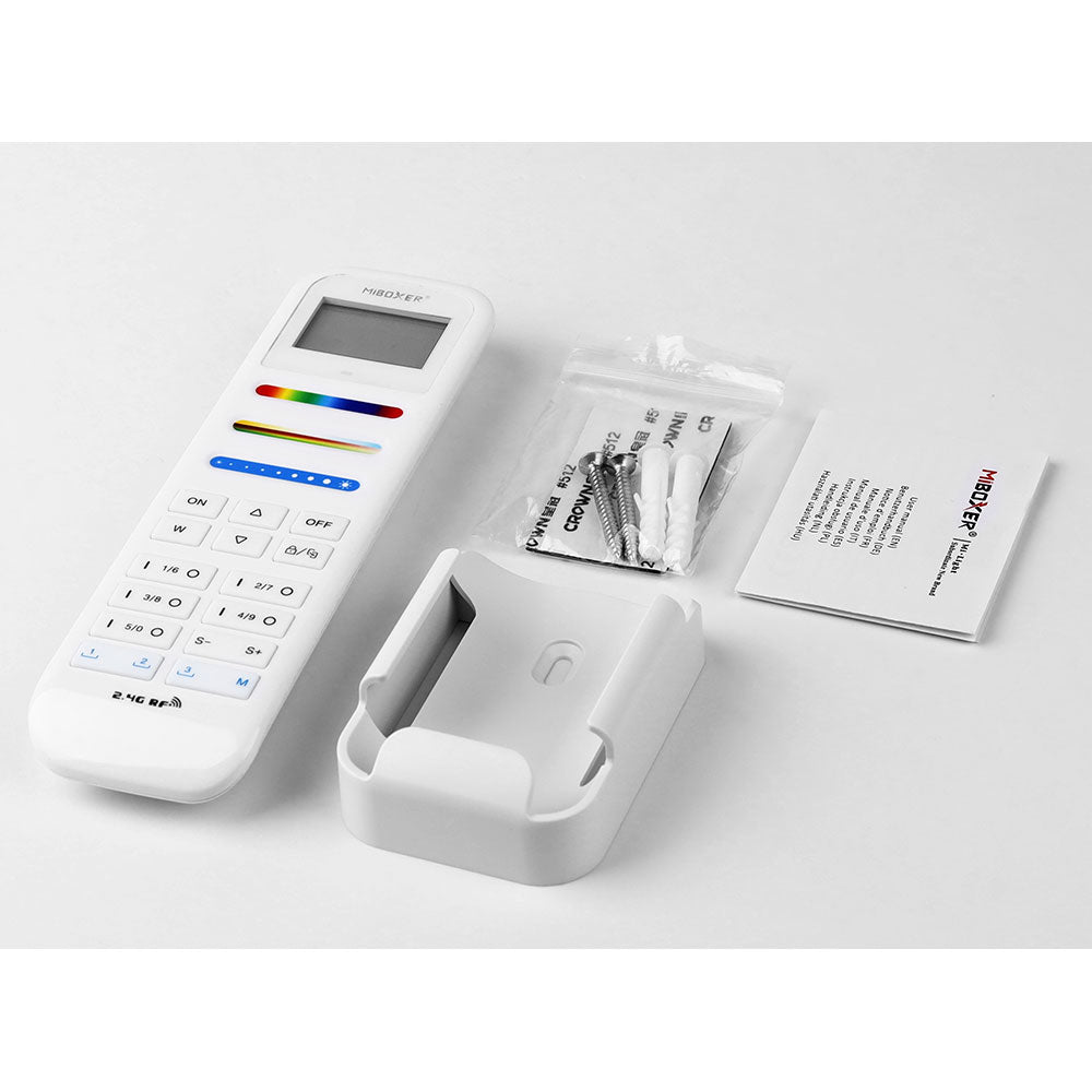 100-Zone RGB+CCT Smart RF Remote Control – Multi-Zone Lighting Controller