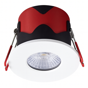 ONYX | Quad-Colour CCT | LED Fire Rated Downlight | Dimmable 7W 750lm | IP65 | White