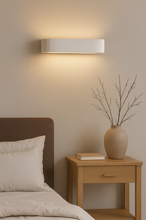 MELBURY Up Down Plaster Uplighter Wall Mounted Paintable Gypsum Indoor Light E14 SES