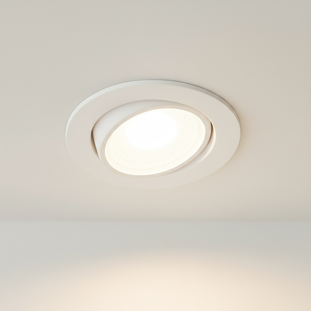 Fire Rated Dimmable Tilt Adjustable Downlight | LED 5W 480lm | 4000K Neutral White | IP65 | White