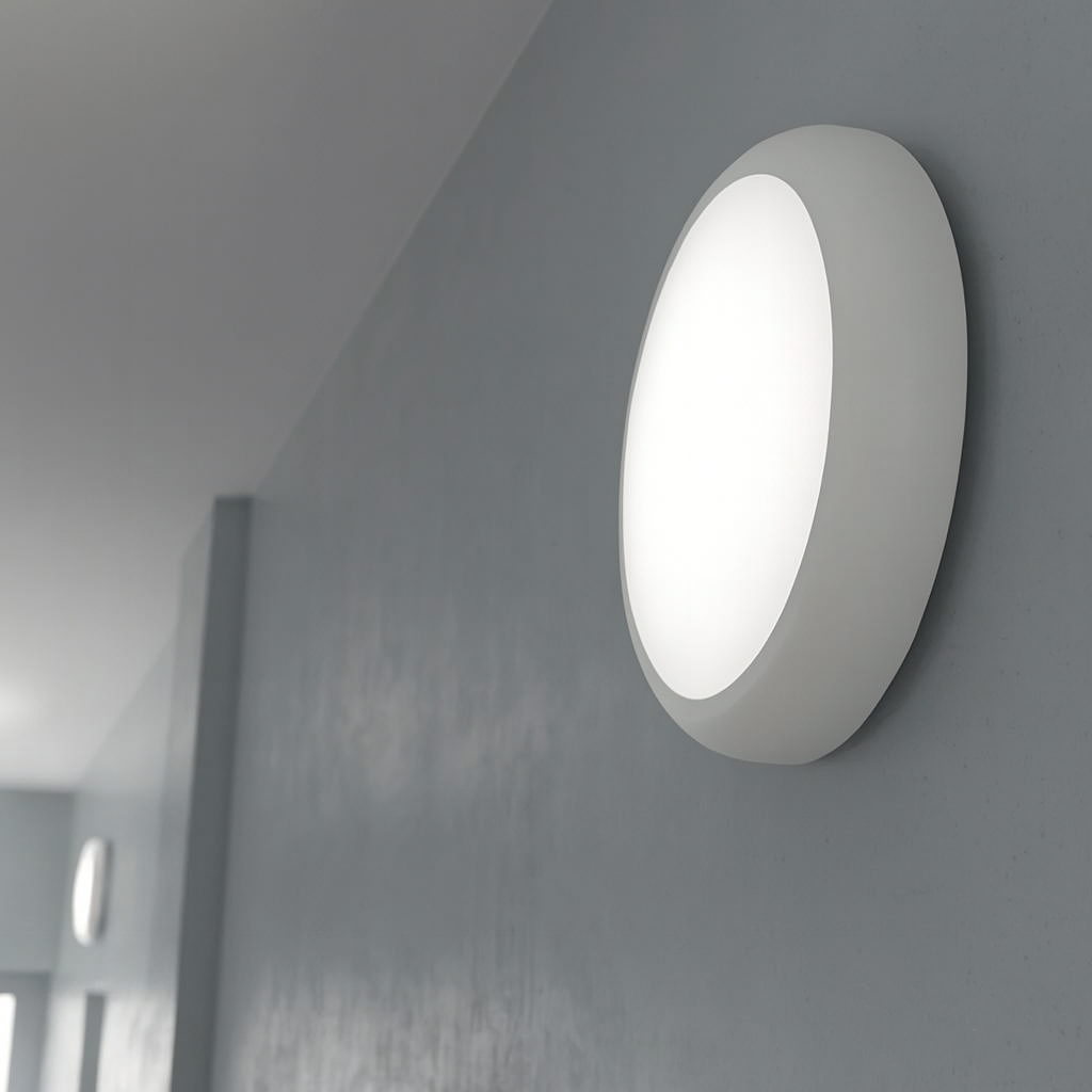 CE3X5 XL Large 400mm Slim Bulkhead Light | LED Multi Wattage 2800lm | Tri-Colour CCT | IP65 | White | Emergency