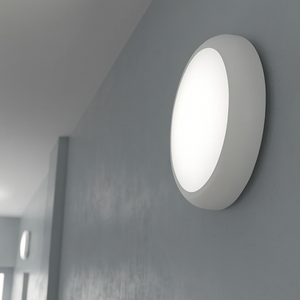 CE3X5 XL Large 400mm Slim Bulkhead Light | LED Multi Wattage 2800lm | Tri-Colour CCT | IP65 | White | Emergency