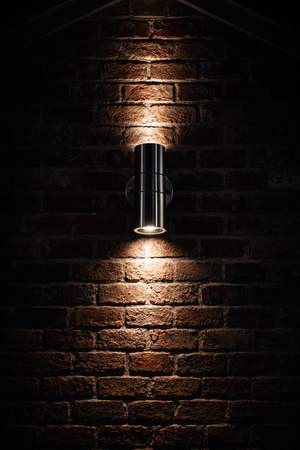 Up/Down Outdoor Wall Light | GU10 IP44 | Brushed Stainless Steel