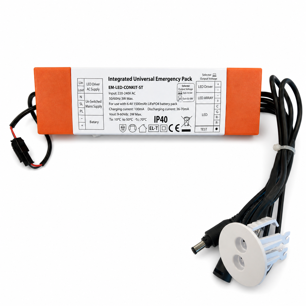 Self Test Emergency Conversion Pack for LED Square & Round Panels