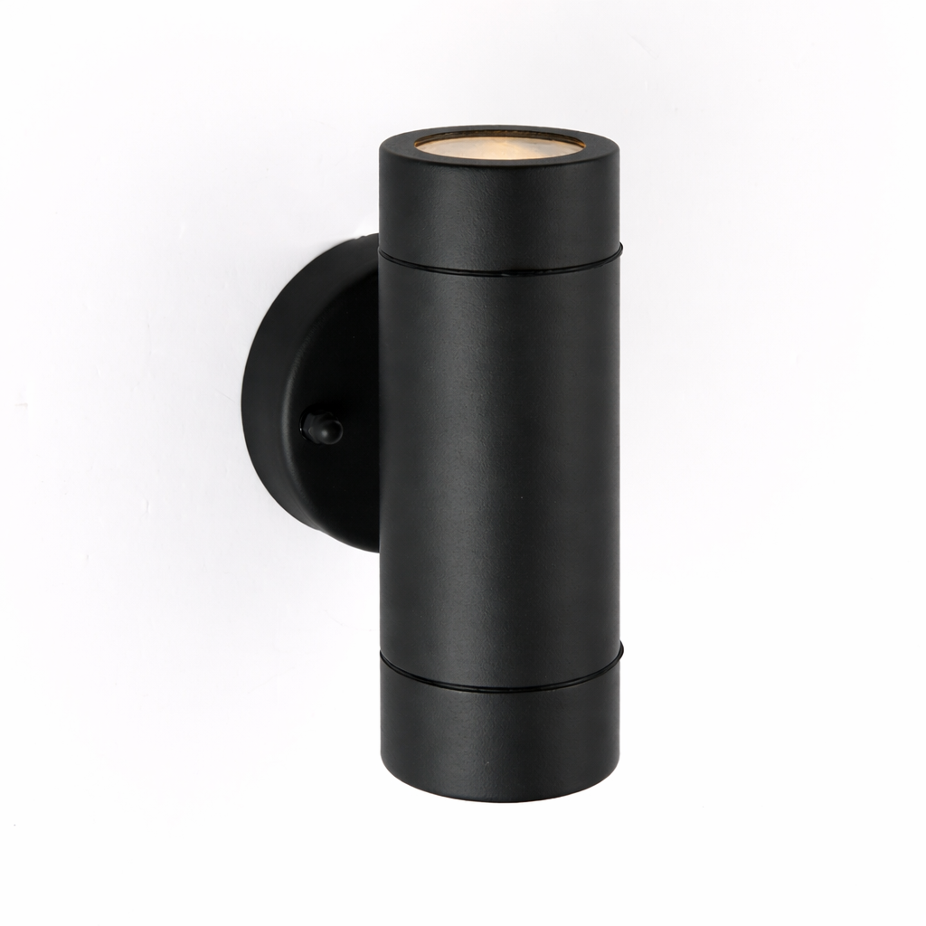 KEW Up / Down Outdoor Stainless Steel Garden Porch Wall Light | GU10 | IP44 | Matte Black