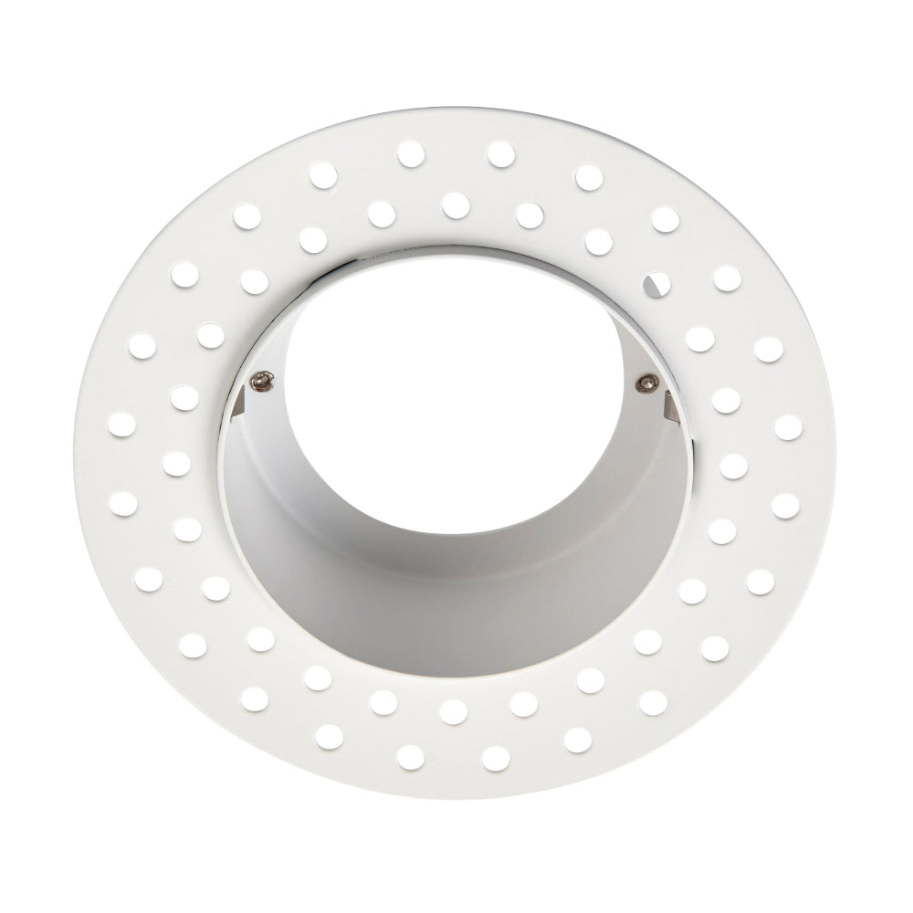 CCT Fixed Plaster-in Trimless Round Dimmable Downlight | LED 6W | White | 3000K,4000K & 6500K | 10 PACK