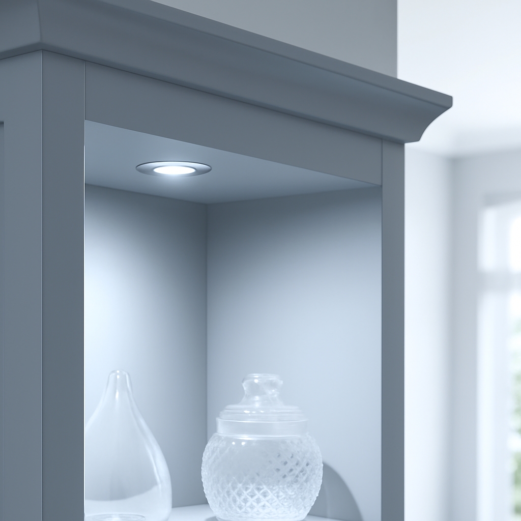 Mini Recessed Under Cabinet LED Downlight | LED 1.5W 12V | IP20 | 6500K Daylight White | Polished Chrome