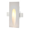 Teardrop Trimless Plaster In Wall Light | 1.6W LED | 3000K Warm White | IP20 | White