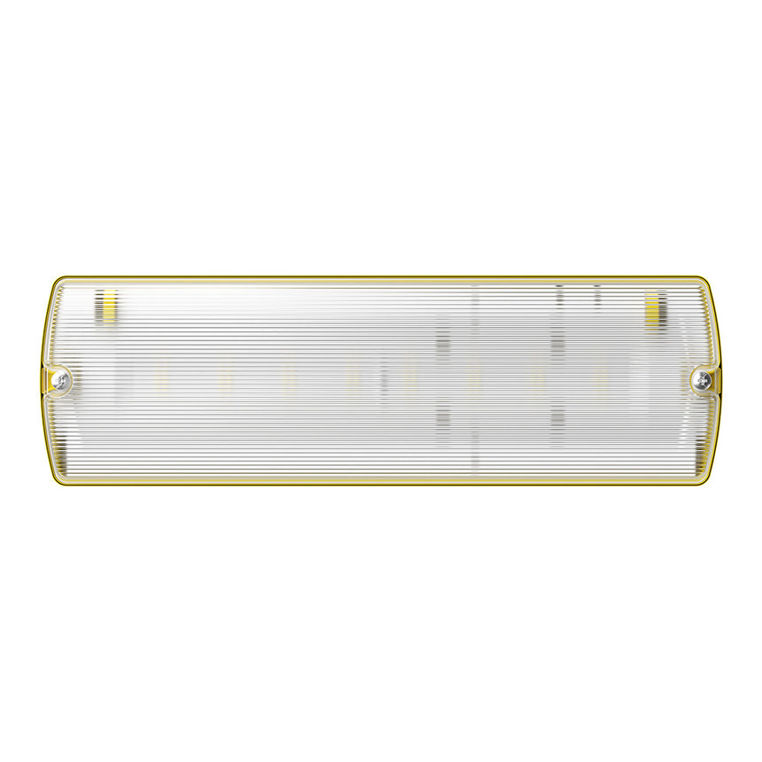 APEX 110V Rectangle Fire Exit Bulkhead Light Fitting | 3hr Emergency ...