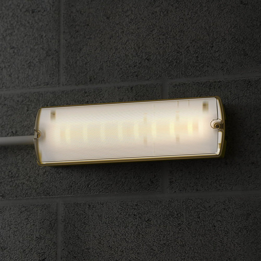 APEX 110V Rectangle Fire Exit Bulkhead Light Fitting | 3hr Emergency ...