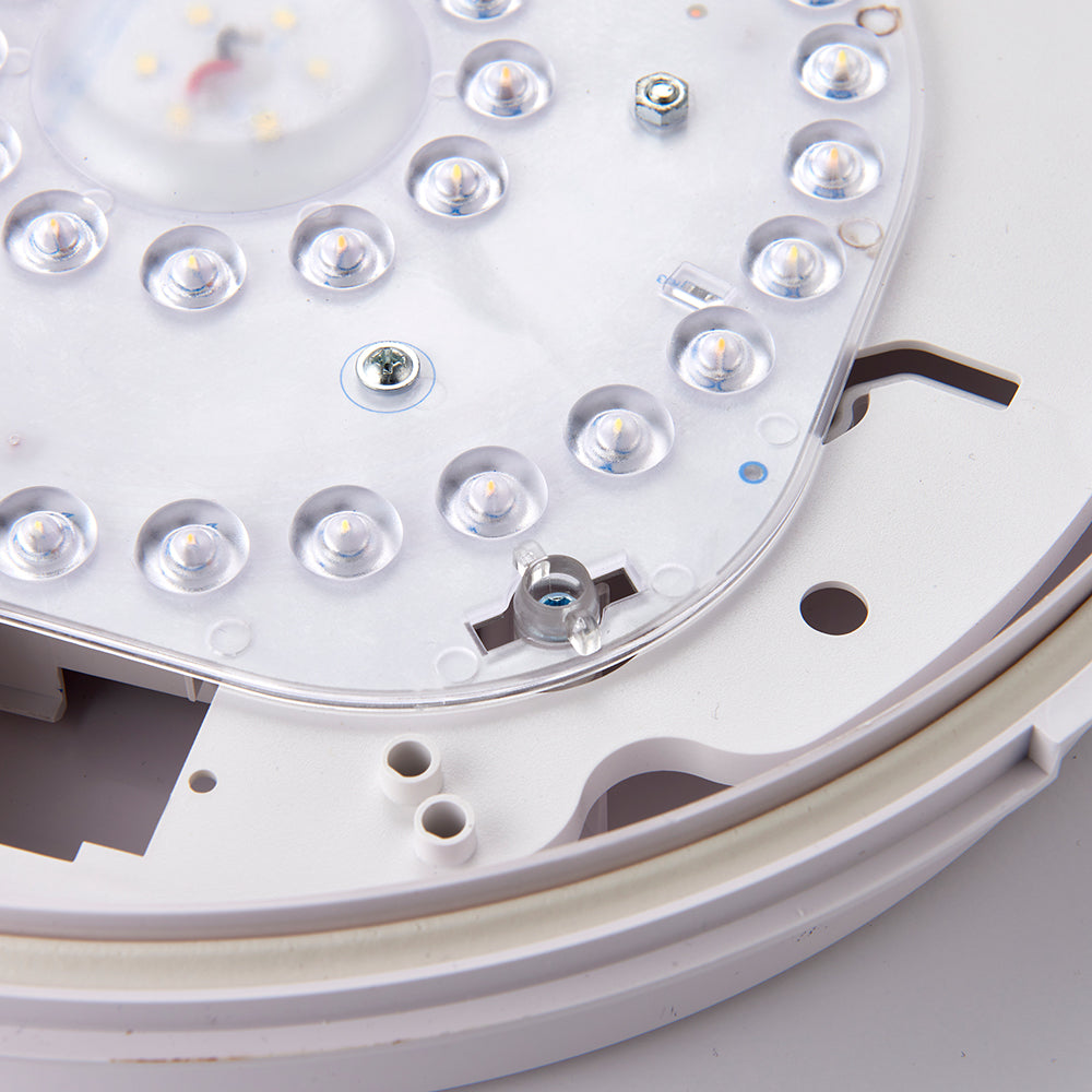 EUSTON CE3X5 | Round Bulkhead Light Fitting | LED Multi Wattage 8-16W | CCT 5-Colour | IP65 | 3hr Emergency